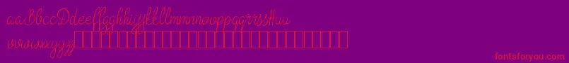 fuente Bokretan Demo – Fuentes Rojas Sobre Fondo Morado