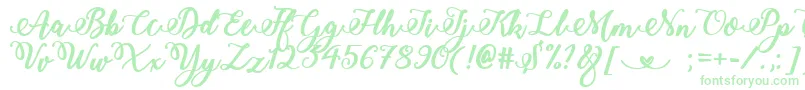 Fonte Bold  Stylish Calligraphy – fontes verdes