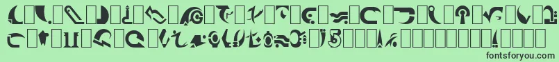 Babcent Font – Black Fonts on Green Background