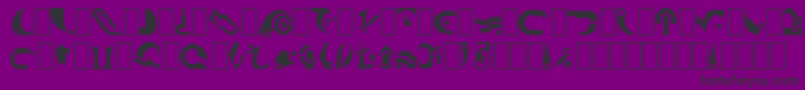 Babcent Font – Black Fonts on Purple Background