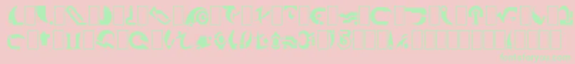 Babcent Font – Green Fonts on Pink Background