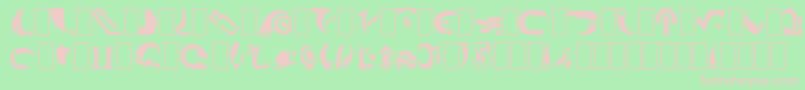 Babcent Font – Pink Fonts on Green Background