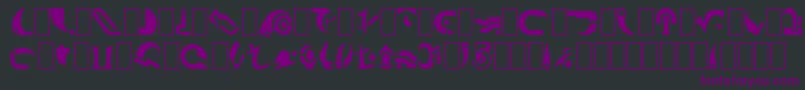 Babcent Font – Purple Fonts on Black Background