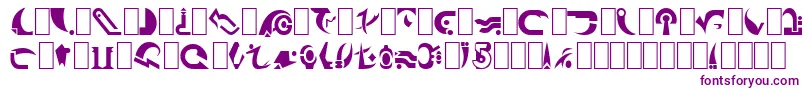 Babcent Font – Purple Fonts on White Background