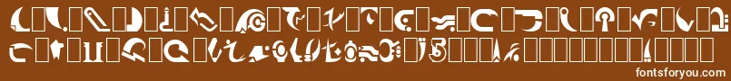 Babcent Font – White Fonts on Brown Background