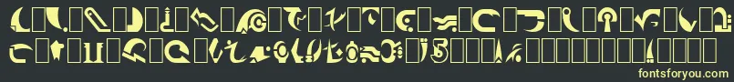 Babcent Font – Yellow Fonts on Black Background