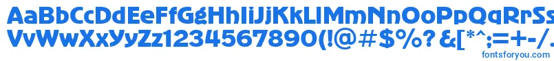 フォントbold – 白い背景に青い文字