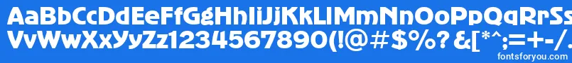 フォントbold – 青い背景に白い文字