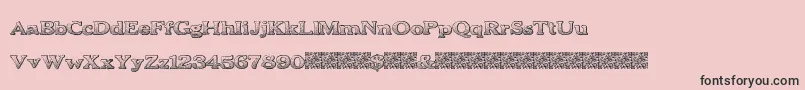 BoldDrink Font – Black Fonts on Pink Background