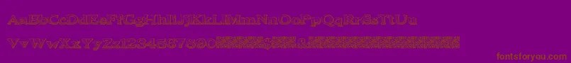 BoldDrink Font – Brown Fonts on Purple Background