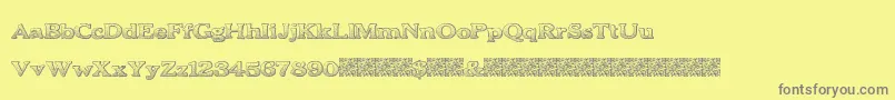 BoldDrink Font – Gray Fonts on Yellow Background