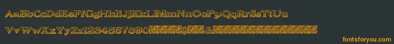 BoldDrink Font – Orange Fonts on Black Background
