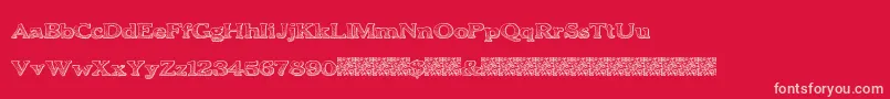 BoldDrink Font – Pink Fonts on Red Background