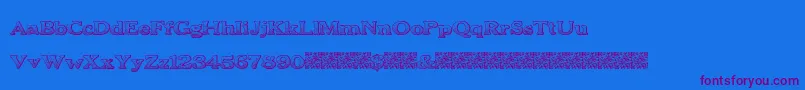 BoldDrink Font – Purple Fonts on Blue Background
