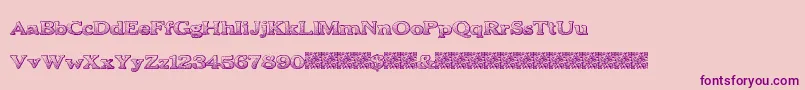 BoldDrink Font – Purple Fonts on Pink Background