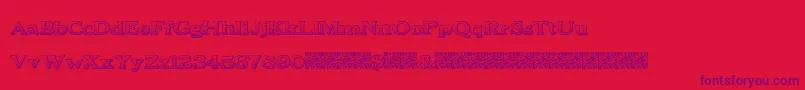 BoldDrink Font – Purple Fonts on Red Background