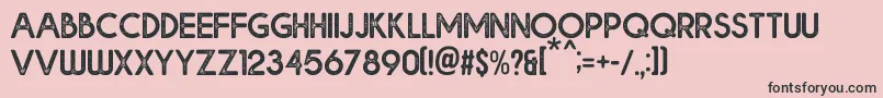 Bolde Rough Font – Black Fonts on Pink Background