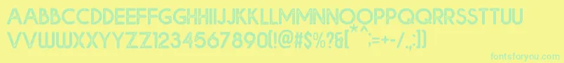 En savoir plus sur la police Bolde Rough Police Bolde Rough – polices vertes sur fond jaune