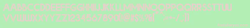 Bolde Rough Font – Pink Fonts on Green Background