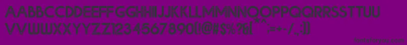 Bolde Rough-Schriftart – Schwarze Schriften auf violettem Hintergrund