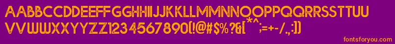 Bolde Rough Font – Orange Fonts on Purple Background