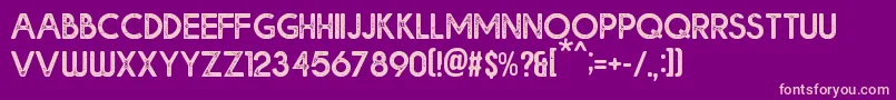 Bolde Rough Font – Pink Fonts on Purple Background