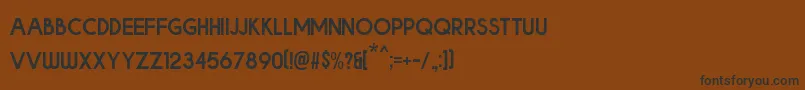 Police BOLDE – polices noires sur fond brun