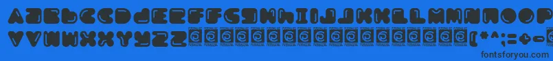 Boldest Free Font – Black Fonts on Blue Background