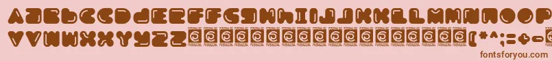 More about Boldest Free Font Boldest Free Font – Brown Fonts on Pink Background