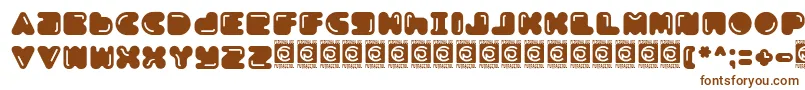 Шрифт Boldest Free – коричневые шрифты на белом фоне