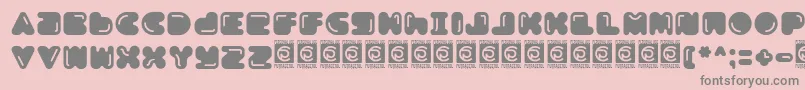 Boldest Free Font – Gray Fonts on Pink Background