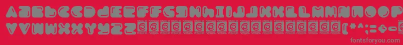 fuente Boldest Free – Fuentes Grises Sobre Fondo Rojo