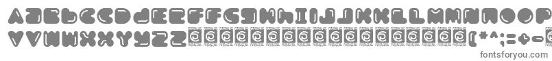 フォントBoldest Free – 白い背景に灰色の文字