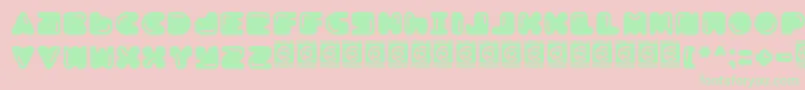 Boldest Free Font – Green Fonts on Pink Background