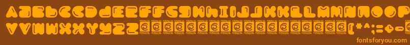 More about Boldest Free Font Boldest Free Font – Orange Fonts on Brown Background