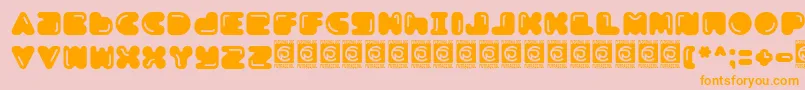 More about Boldest Free Font Boldest Free Font – Orange Fonts on Pink Background