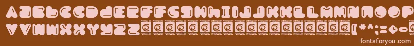 More about Boldest Free Font Boldest Free Font – Pink Fonts on Brown Background