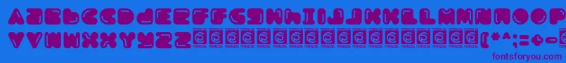 En savoir plus sur la police Boldest Free Police Boldest Free – polices violettes sur fond bleu