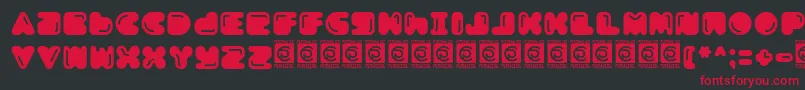 Boldest Free Font – Red Fonts on Black Background