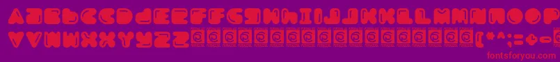 Boldest Free Font – Red Fonts on Purple Background