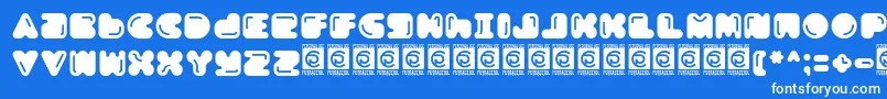 Boldest Free Font – White Fonts on Blue Background