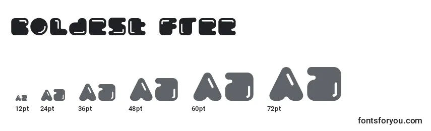 Boldest Free Font Sizes