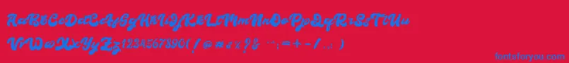 Lisätietoja BOLDIE-fontista BOLDIE-fontti – siniset fontit punaisella taustalla
