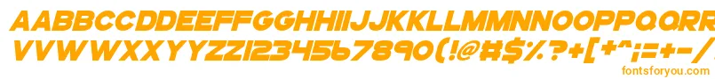 Шрифт Gogoposterpunchitalic – оранжевые шрифты