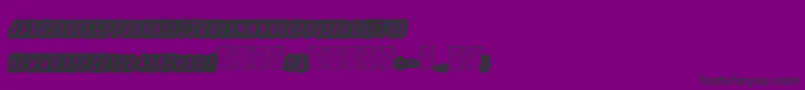 BoldiesoLehonu-fontti – mustat fontit violetilla taustalla