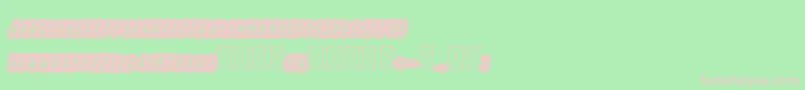 フォントBoldiesoLehonu – 緑の背景にピンクのフォント