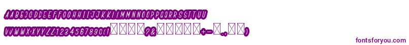 BoldiesoLehonu Font – Purple Fonts on White Background