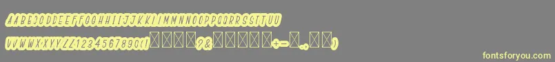 BoldiesoLehonu Font – Yellow Fonts on Gray Background