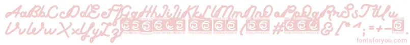 Boldline FreeVersion-Schriftart – Rosa Schriften auf weißem Hintergrund