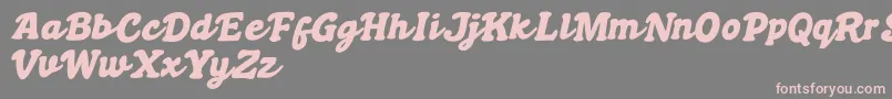 Boldywolf Font – Pink Fonts on Gray Background